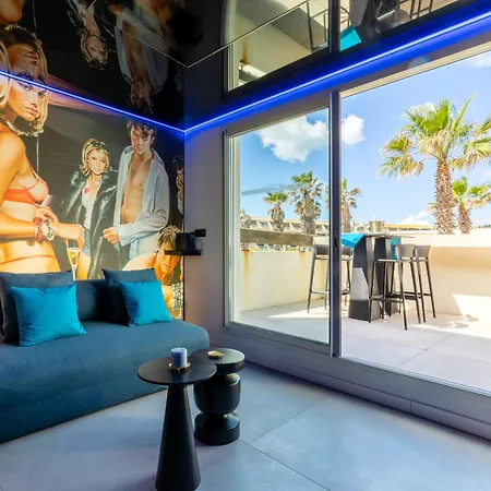 Le Cobalt - Jardin D'eden - Couple Only - Piscine - Jacuzzi - Naturiste Apartment